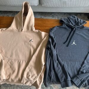 Jordan Men's Hoodies - Tan and Gray